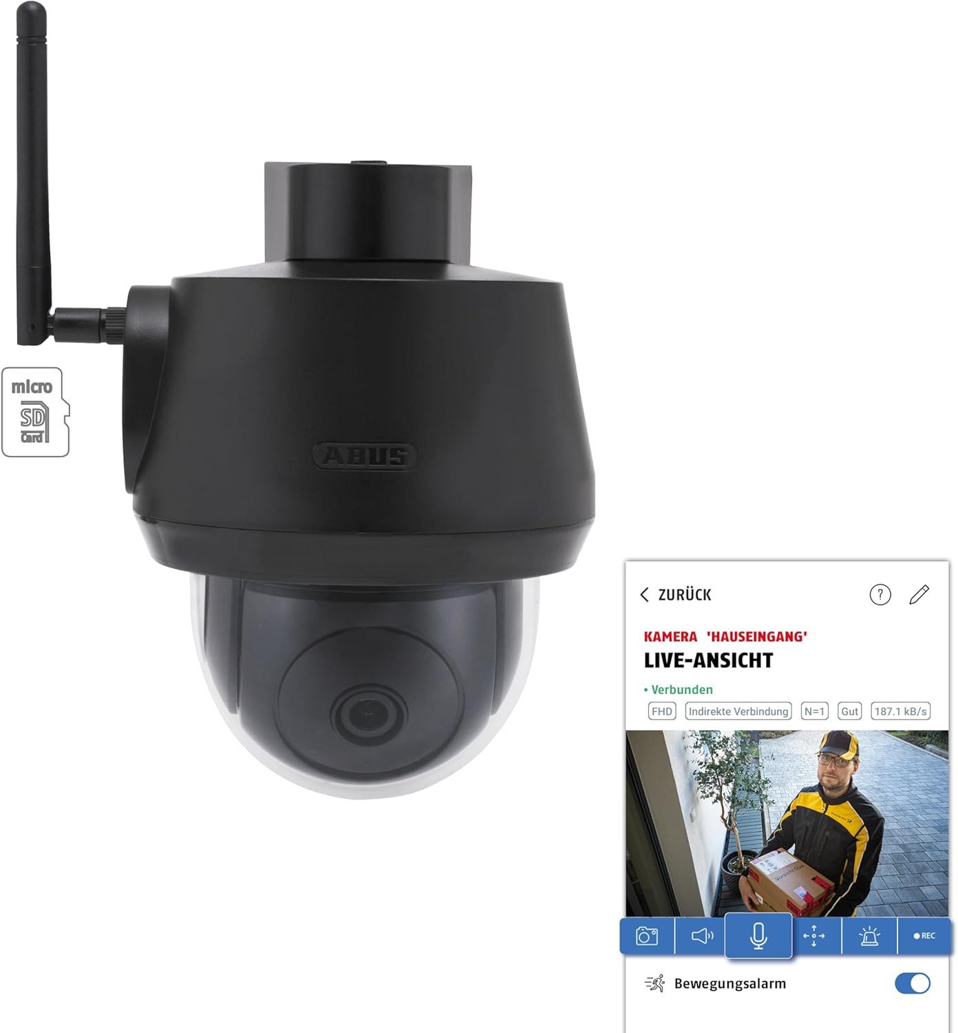 ABUS Überwachungskamera ABUS SmartLook PPIC52520 Schwenken & Neigen – Überwachungskamera