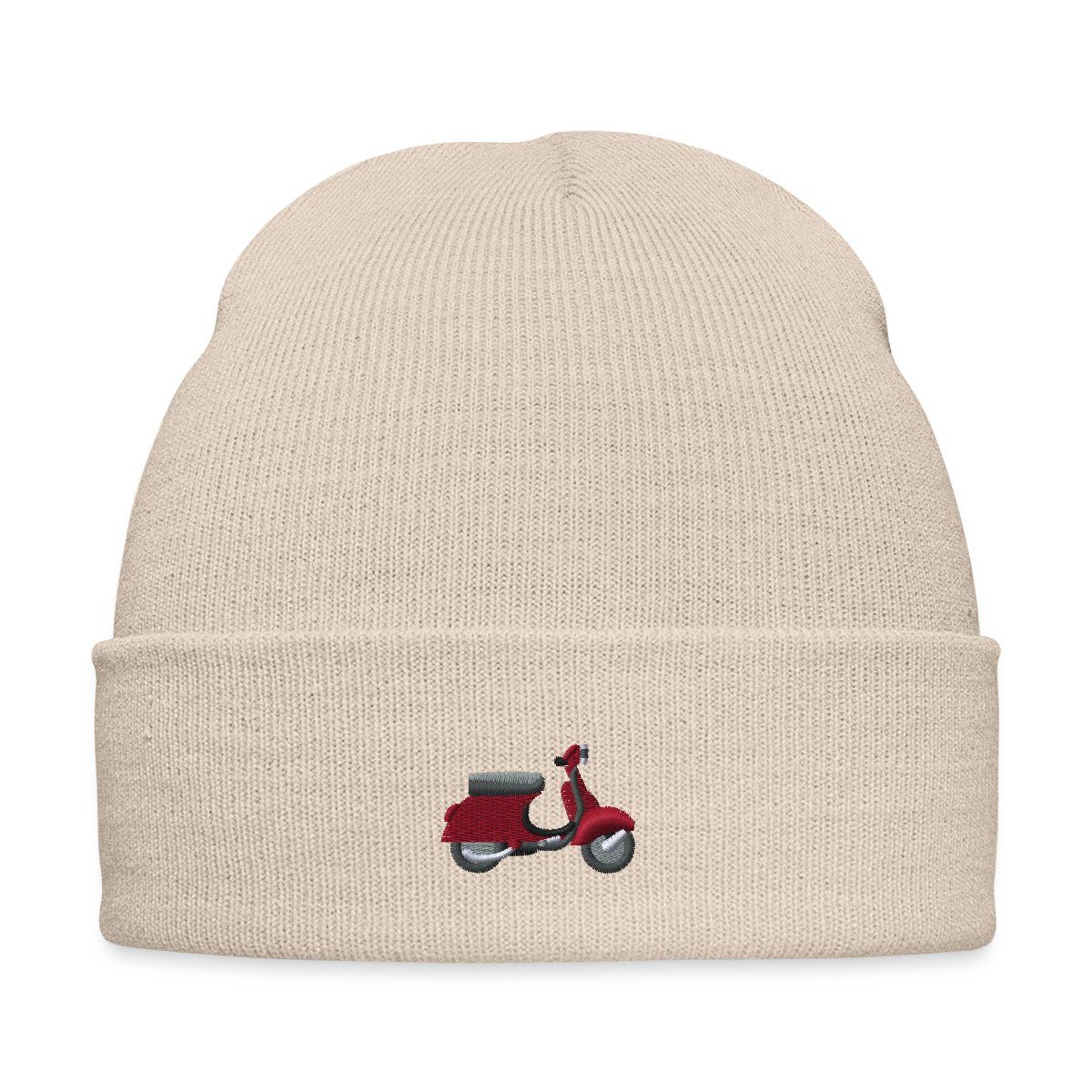Beanie Motorroller Stickerei Bestickte Wintermütze