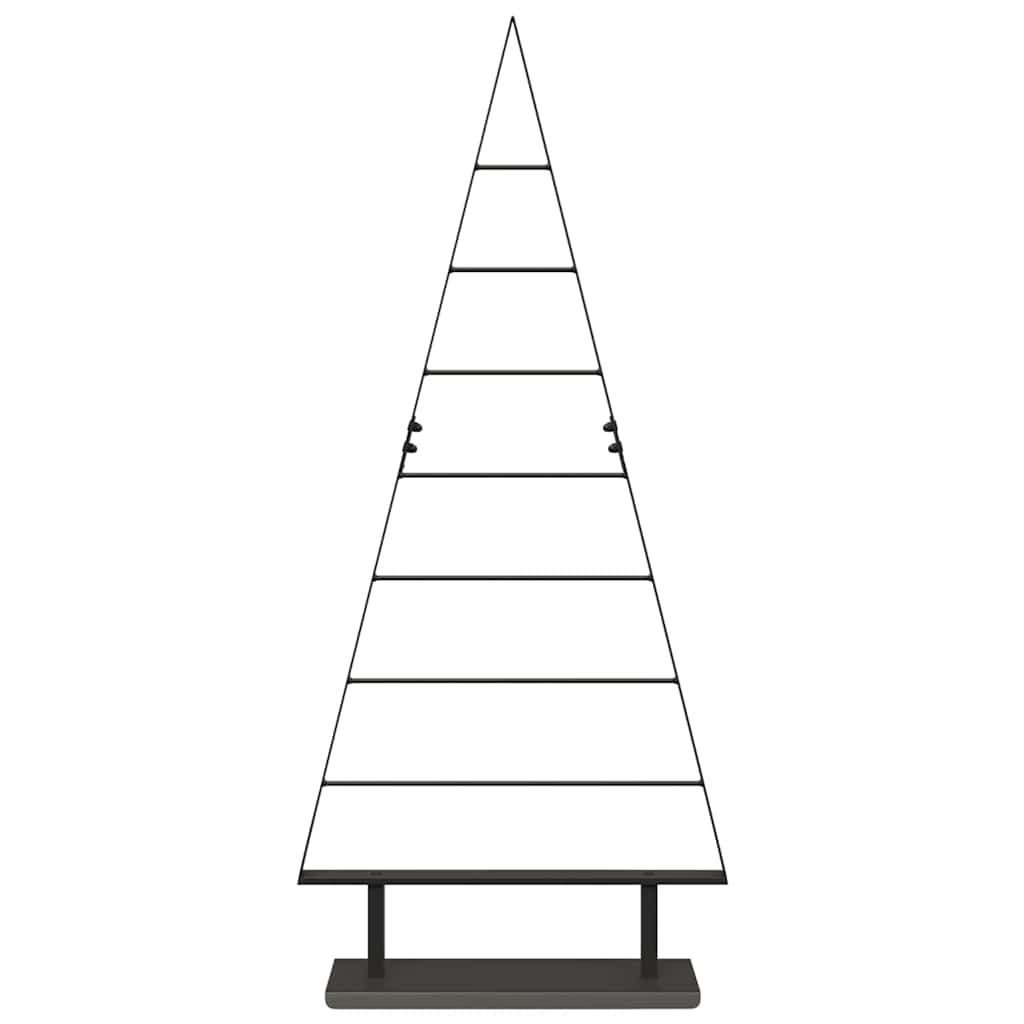 vidaXL Künstlicher Weihnachtsbaum Metall Weihnachtsbaum Schwarz 125,5 cm Stahl – Bild 5 von 5