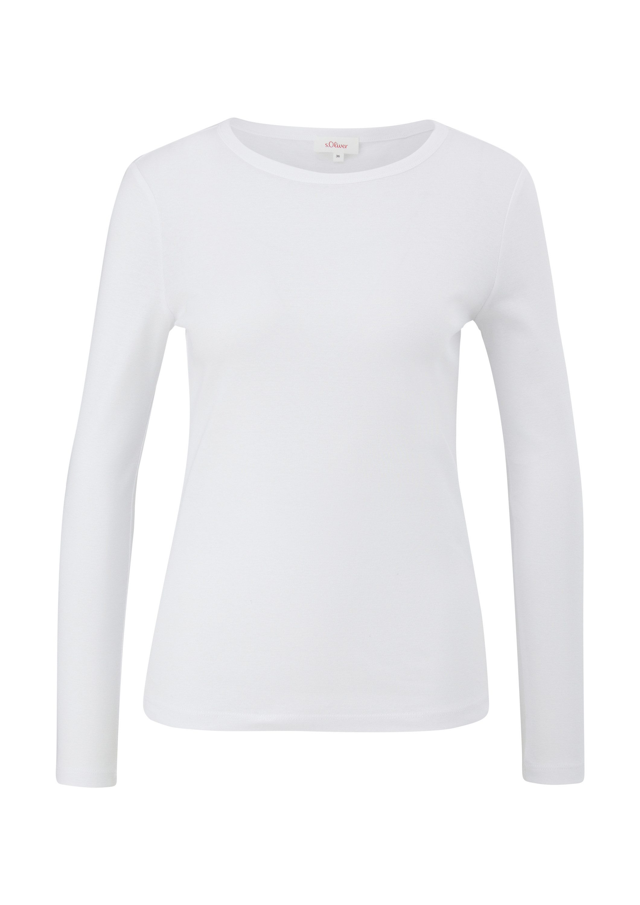 s.Oliver Langarmshirt T-Shirt Longsleeve im Slim Fit günstig online kaufen