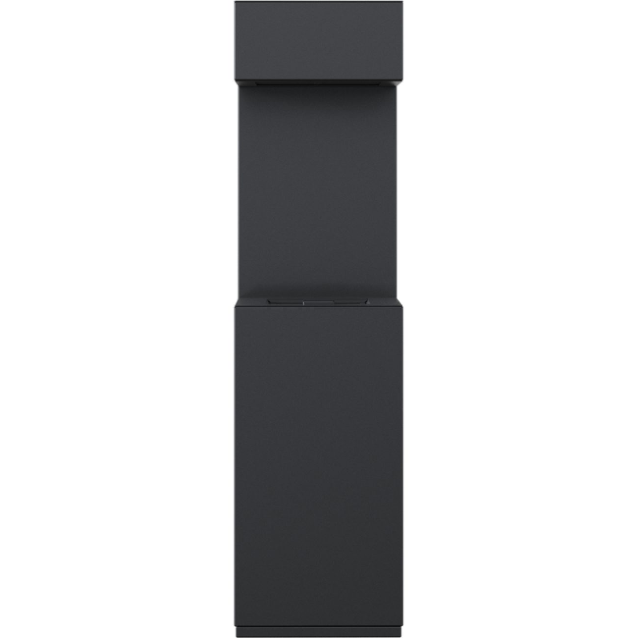 Kratki Terrassenstrahler Kratki Sierra Gehäuse mit Gasofen AQF 02 schwarz Propangas