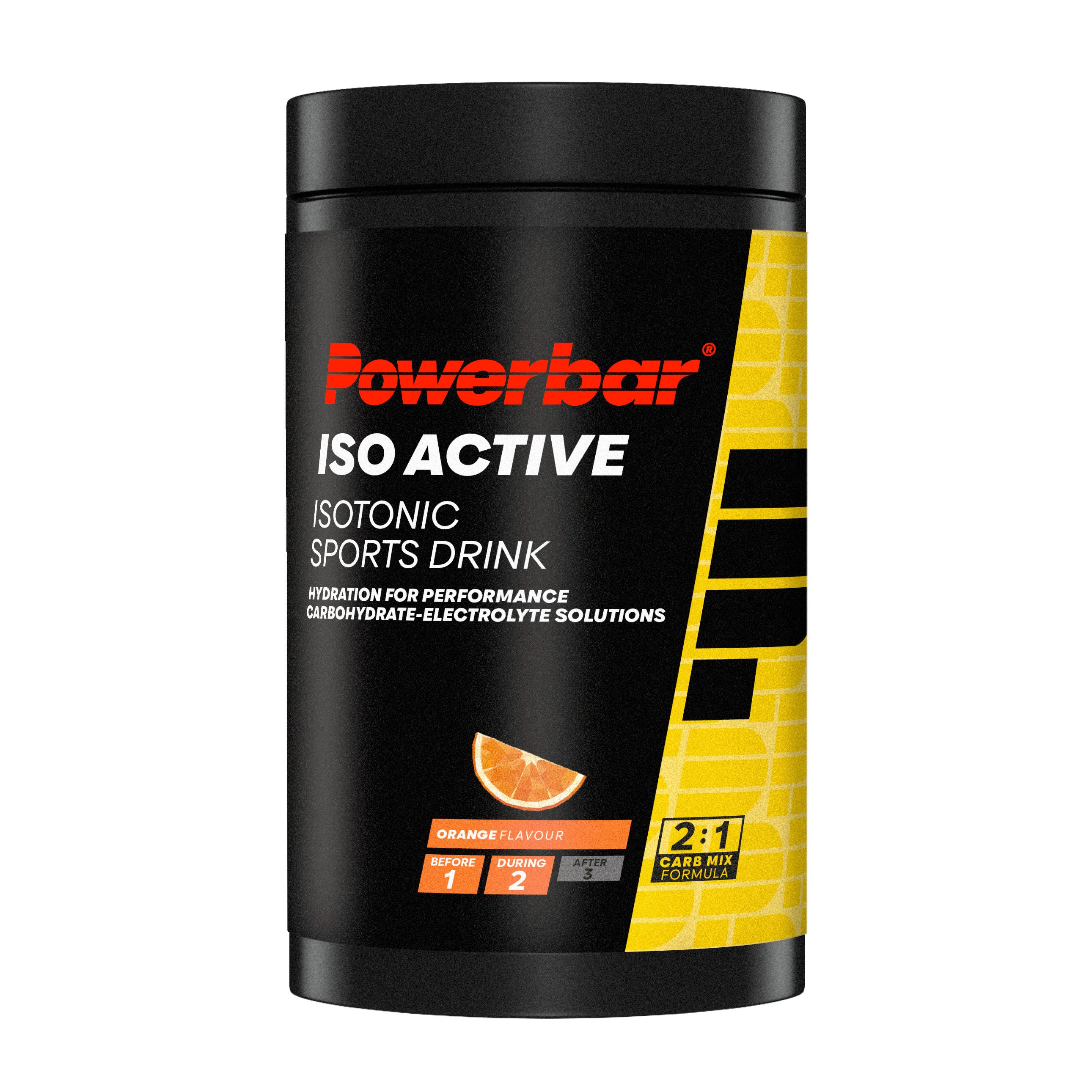 PowerBar Isoactive Orange 600g - Isotonisches Sportgetränk 5 Elektrolyte Pulver Pulver, 1 er Dose à 1 St., 600 g, Kohlenhydrate Verhältnis 2:1