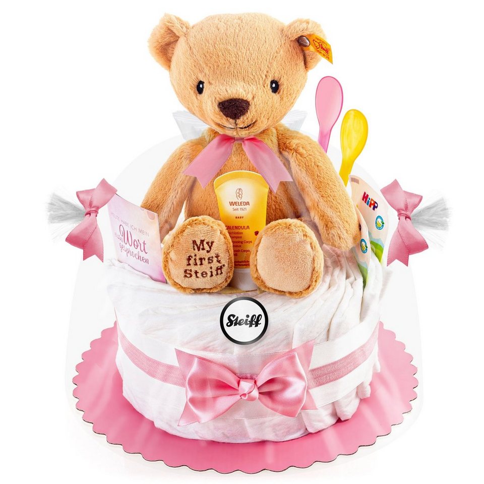 rosa 2 Timfanie® Windeltorte Windeln Gr My first Steiff Teddy