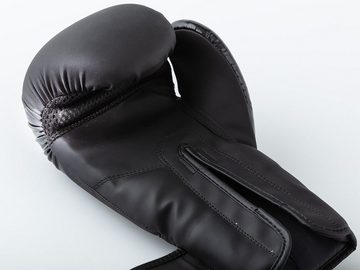 Skandika Boxhandschuhe Schwarz, Robuste Boxing Gloves für Männer und Frauen