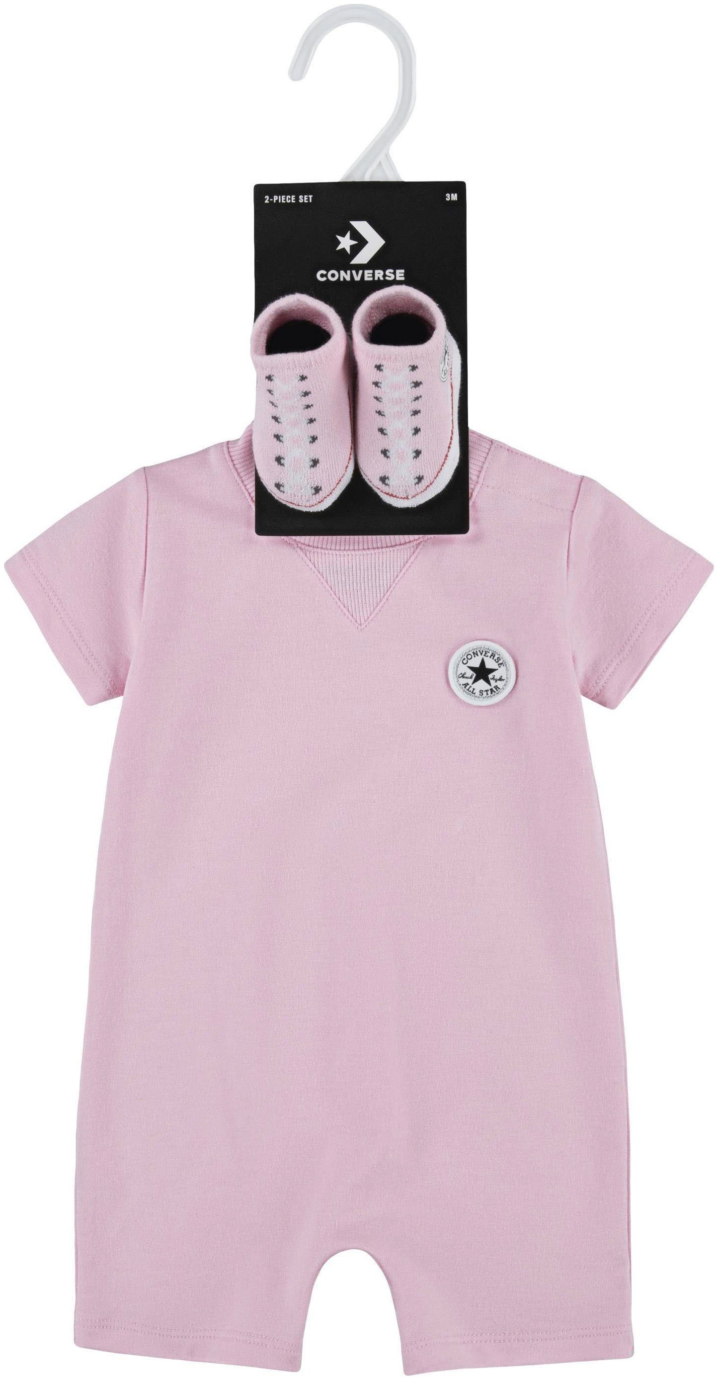 LIL bloss Strampler (Packung, cherry Converse SET & 2-tlg) SOCK CHUCK ROMPER