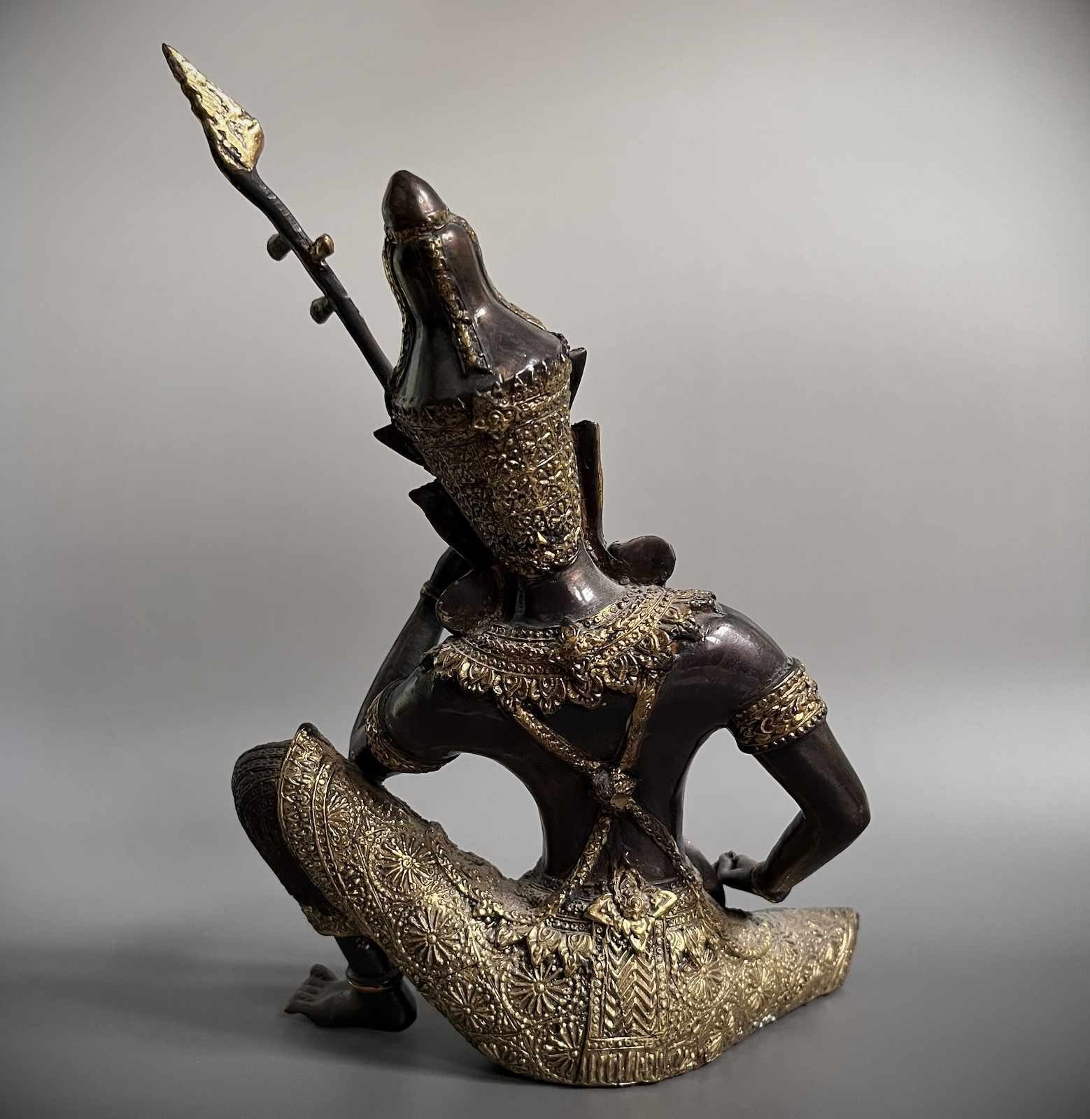 Asien Tempelwächter Figur Teppanom Bronze Thailändischer LifeStyle Buddhafigur