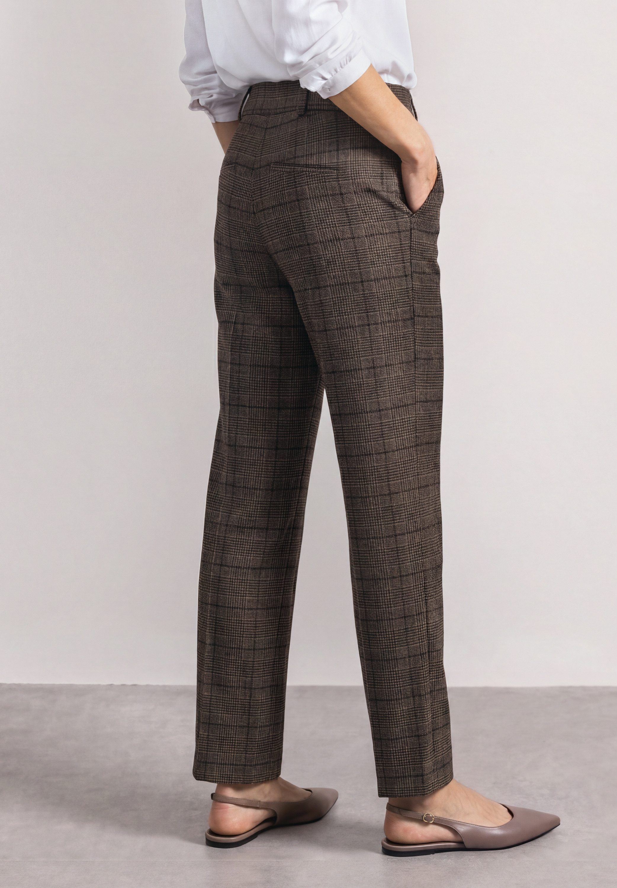 STREET ONE Stoffhose High Waist