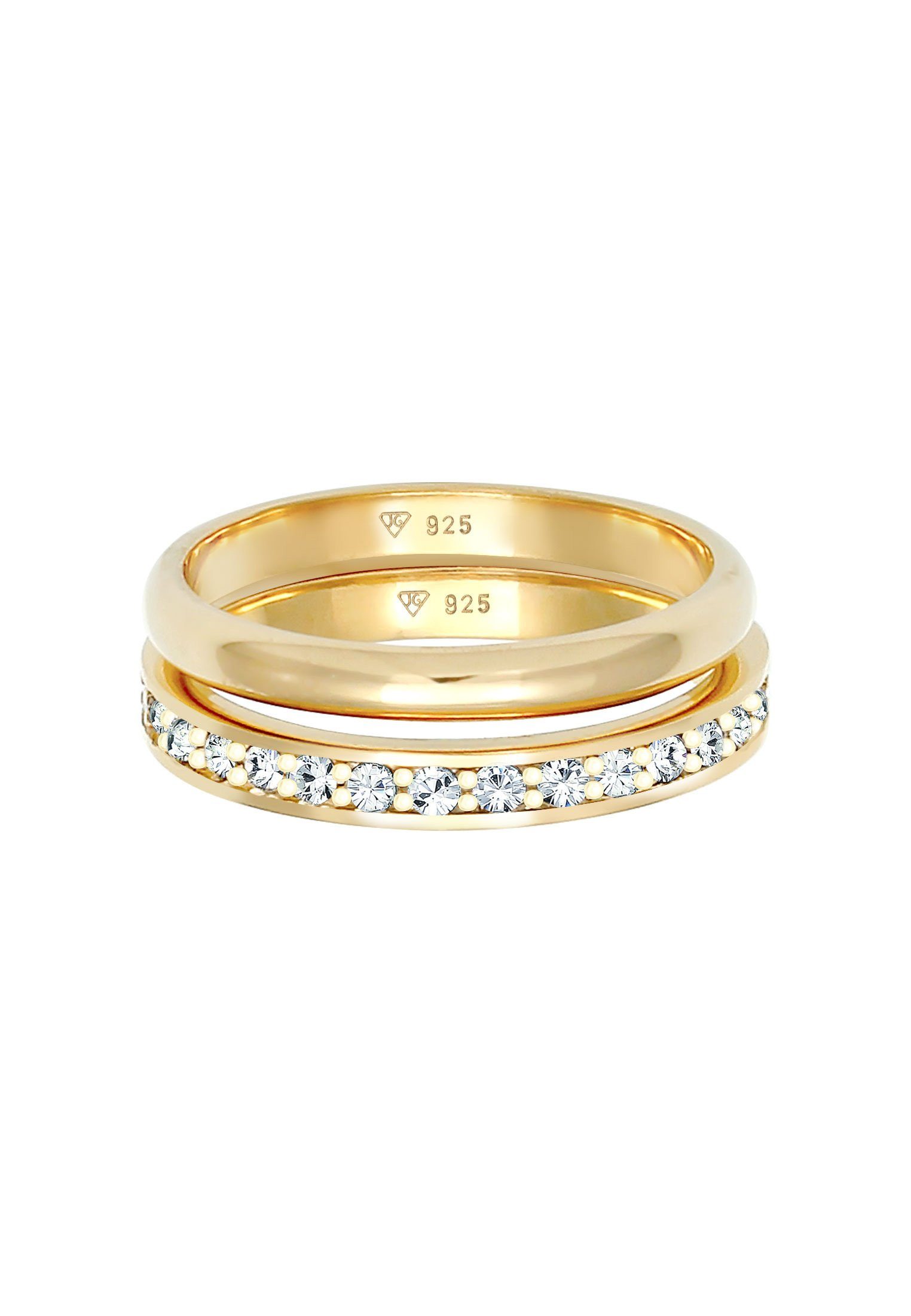 Elli Solitärring Kristalle Memoire Bandring Basic günstig online kaufen