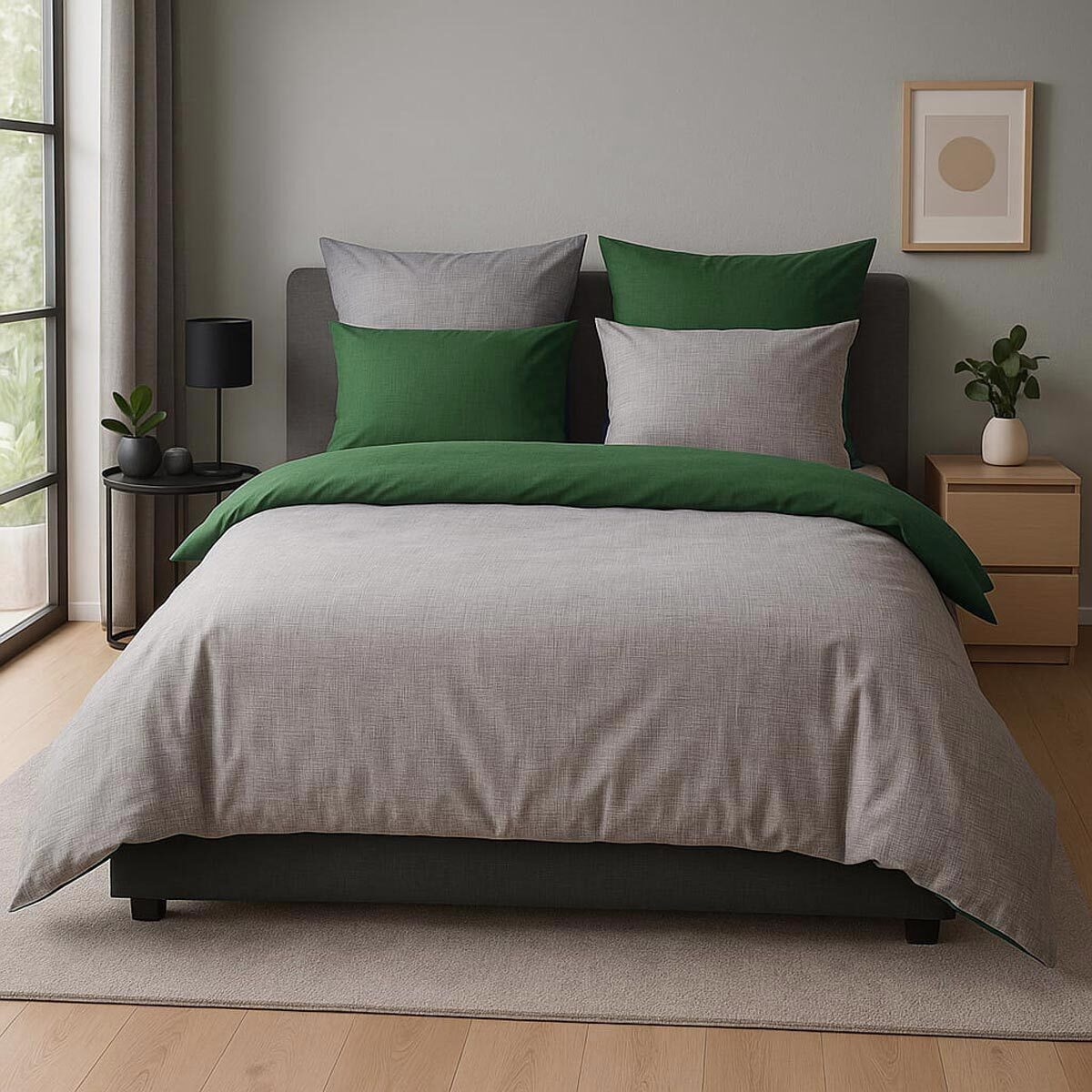 TRAUMSCHLAF Bettwäsche Texture, Mako Satin, 2 teilig, Mako-Satin mit sehr f günstig online kaufen