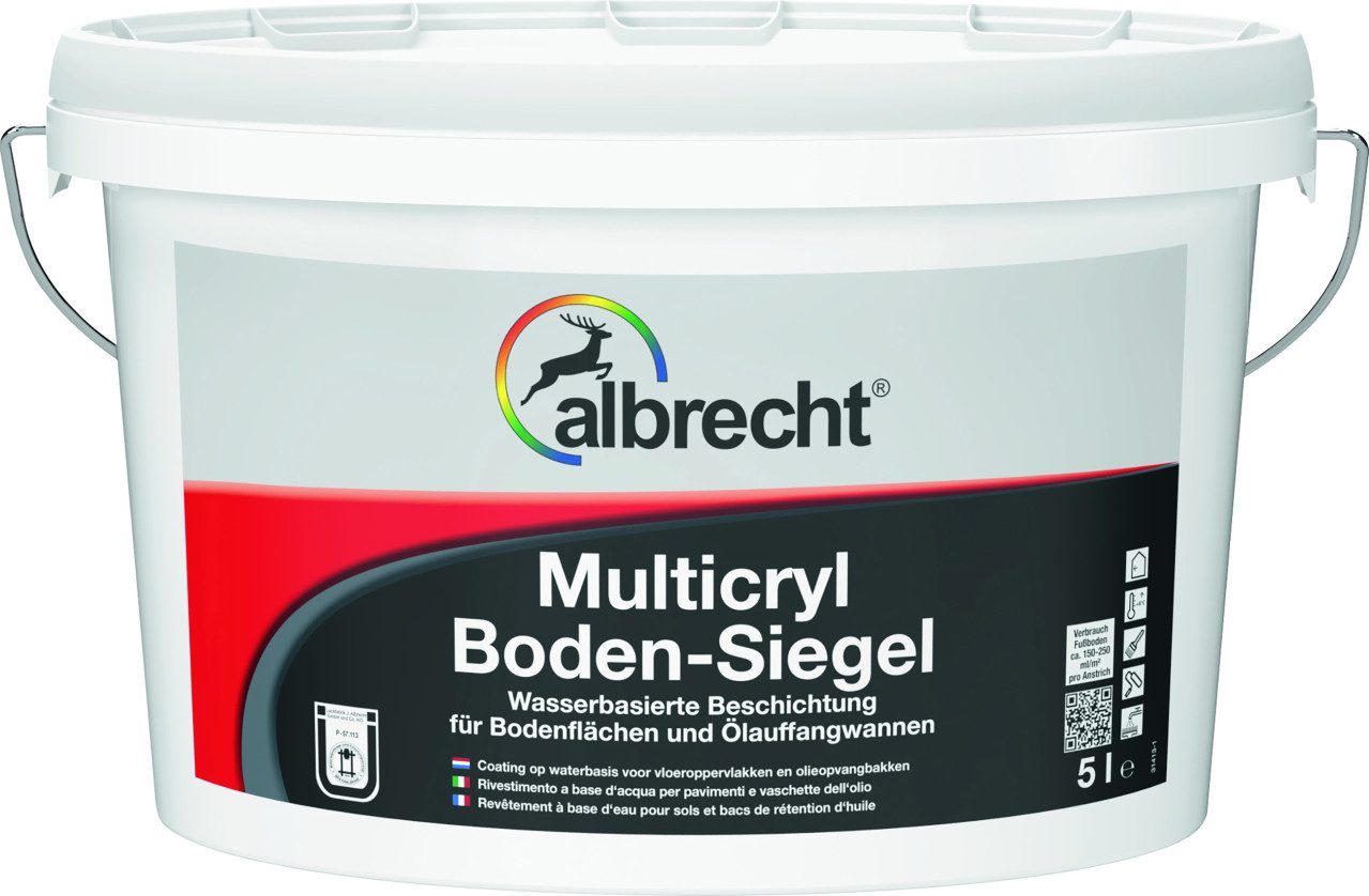 Albrecht Bodenversiegelung Albrecht Multicryl Boden-Siegel Ölstopp 5 L