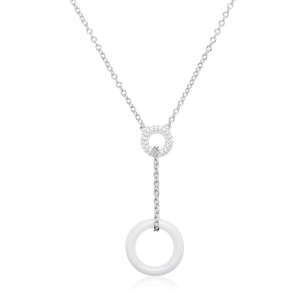 Unique Collier Kette 925er Silber Zirkon...