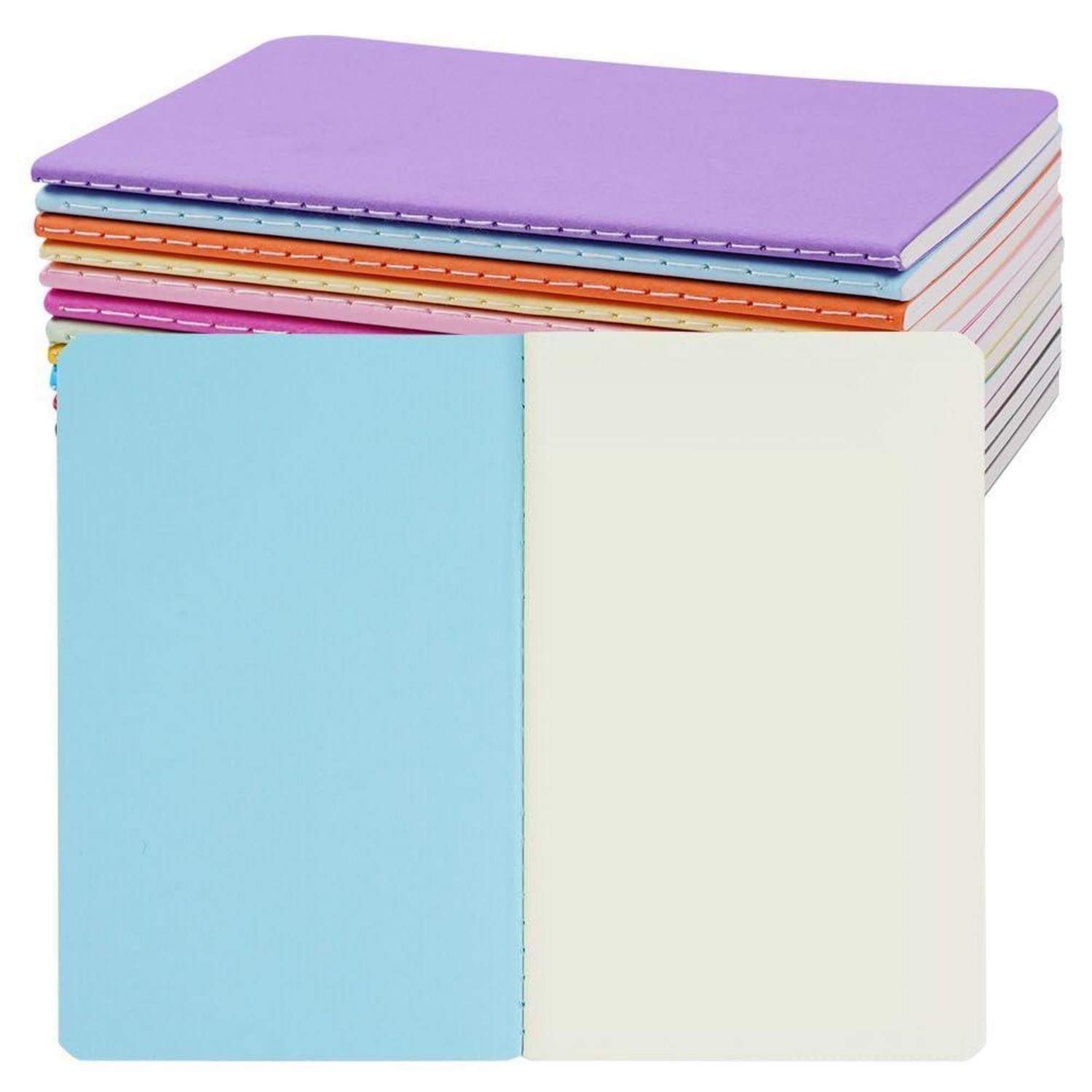 LuxusKollektion Notizblock Notizbuch A6 Blanko 13Stc Farben Klein