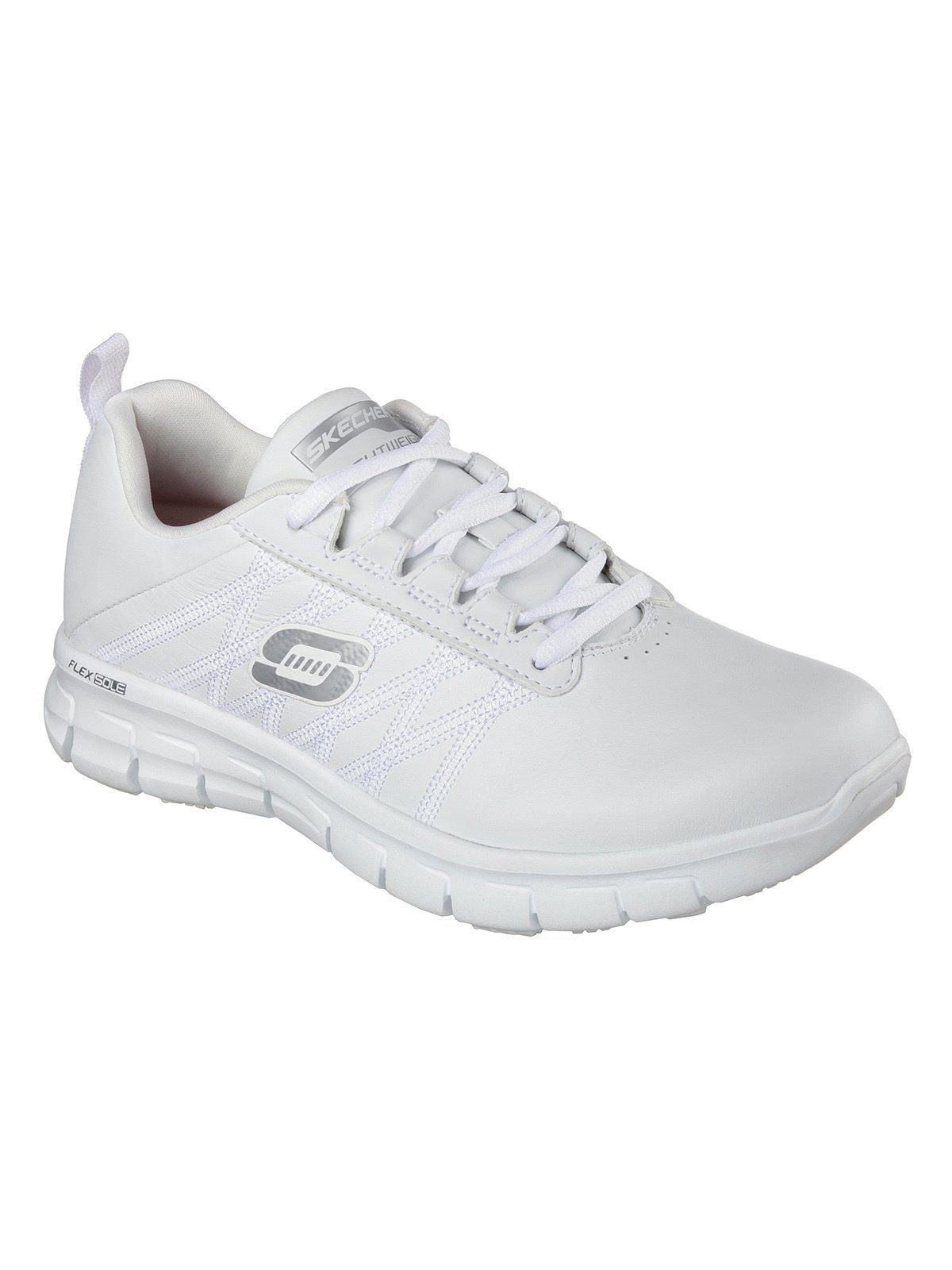 Erath Skechers Zertifiziert Track Berufsschuh Sure Laufsohle, Schnürschuh mit rutschhemmender