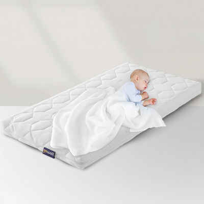 Babymatratze 60x120 - 70x140 - 70x160 Kaltschaummatratze Wave Baby, gowoll, (Toddler Reisebett Matratzen Hochbett Babymatratze, kompatibel für Hausbett Ausziehbett und Kinderbett), ‎Antibakteriell, Doppelseitig