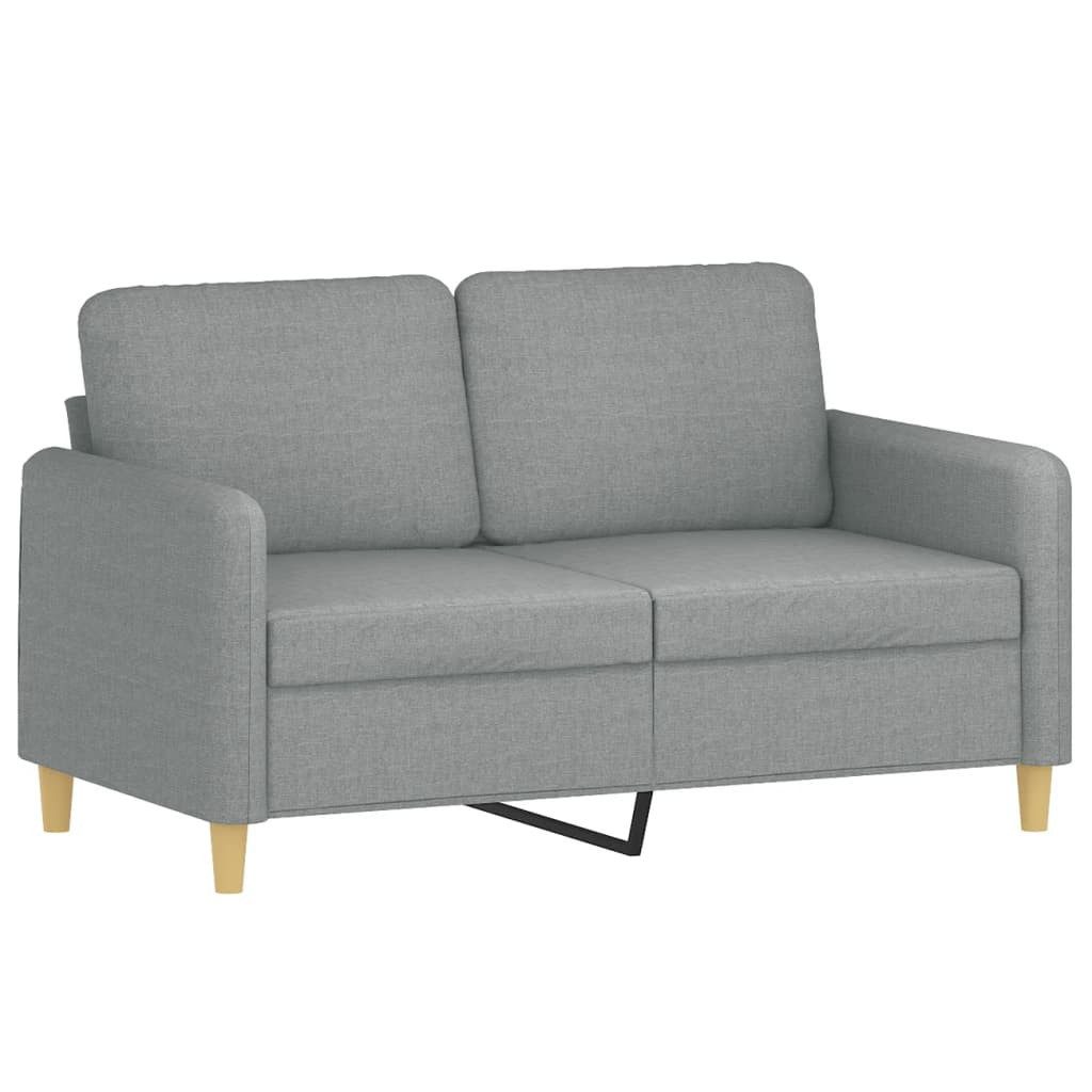 vidaXL Sofa 2-Sitzer-Sofa Hellgrau 120 cm günstig online kaufen
