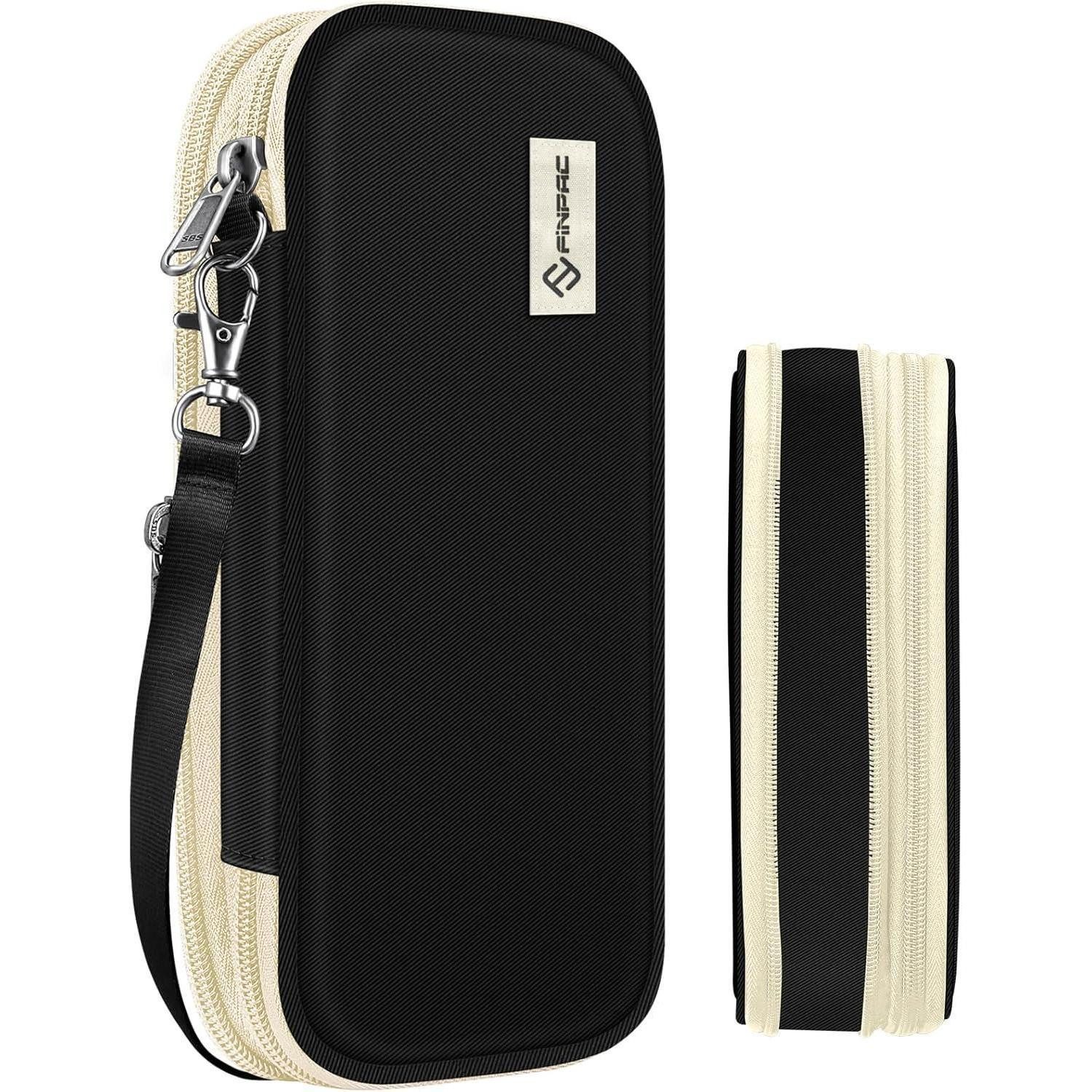 Federmäppchen Federmäppchen Federtasche Schlamperbox Organizer Za -Schwarz