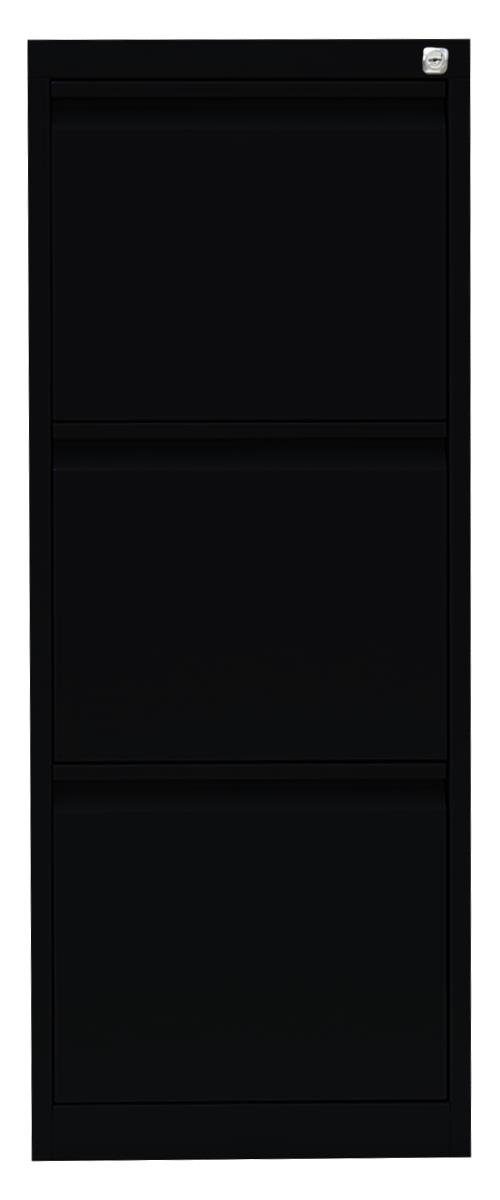 Steelboxx Hängeregisterschrank Lüllmann® Schubladen erforderlich 3 und Komplett Hängeregistraturschrank, Schwarz 1012 montiert x schwarz (1-St) | - keine 400 einbahnig, Montage verschweißt