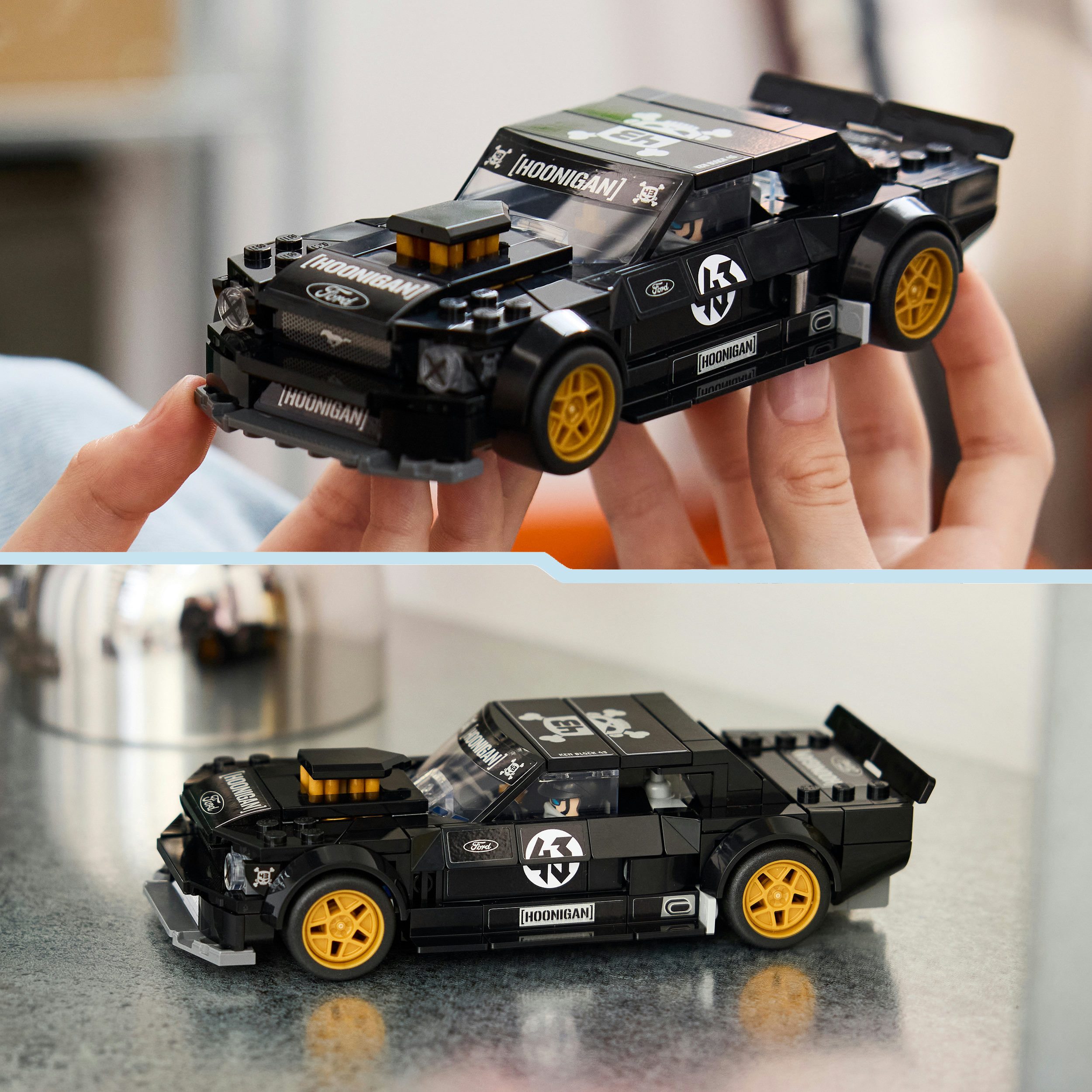 LEGO® Ken Blocks 1965 Ford Mustang Hoonicorn V1 (77262) Konstruktionsspielsteine, (345 St), LEGO Speed Champions; Made in Europe