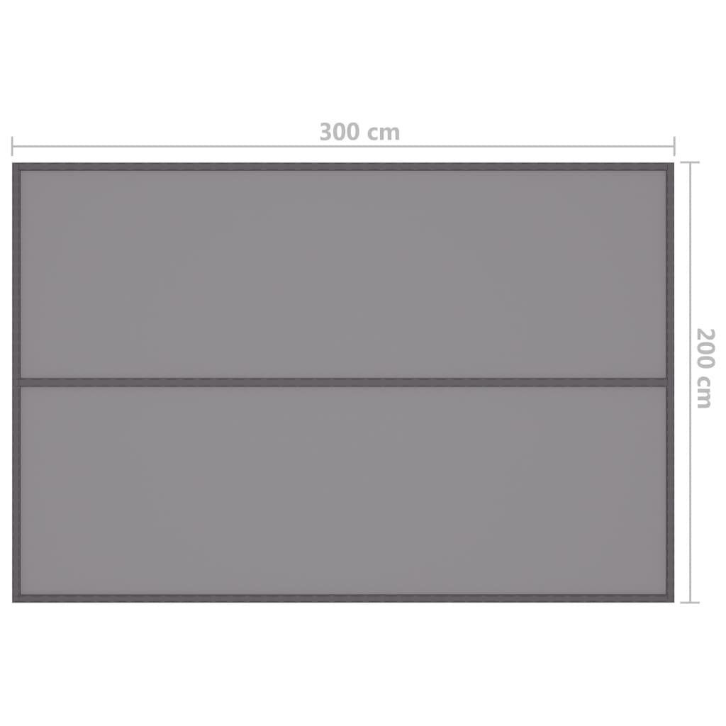 vidaXL Balkonsichtschutz Outdoor-Tarp 3x2 | m Grau Grau Grau