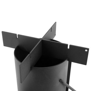 BBQ-Toro Feuerstelle Raketenofen RAKETE #6, Rocket Stove aus 1,5-mm-dickem Stahl