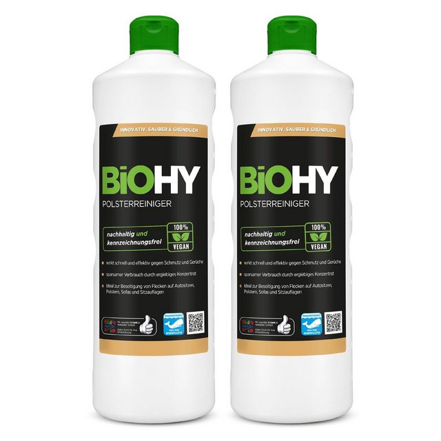 BiOHY BiOHY Polsterreiniger 2er Pack (2 x 1 Liter Flasche) Polsterreiniger (2-St)