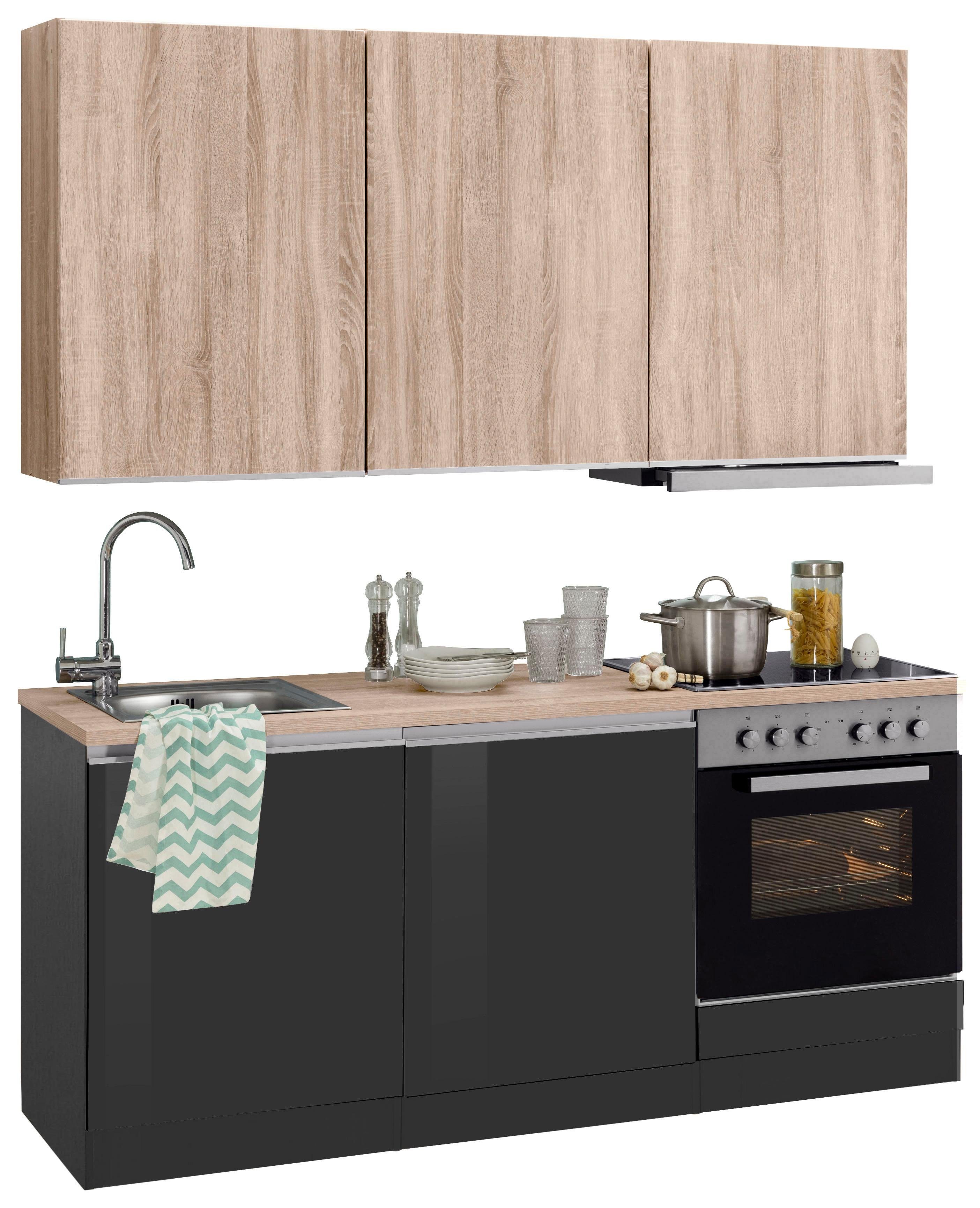 KOCHSTATION Küchenzeile KS-Ohio, mit E-Geräten, Breite 180 cm günstig online kaufen