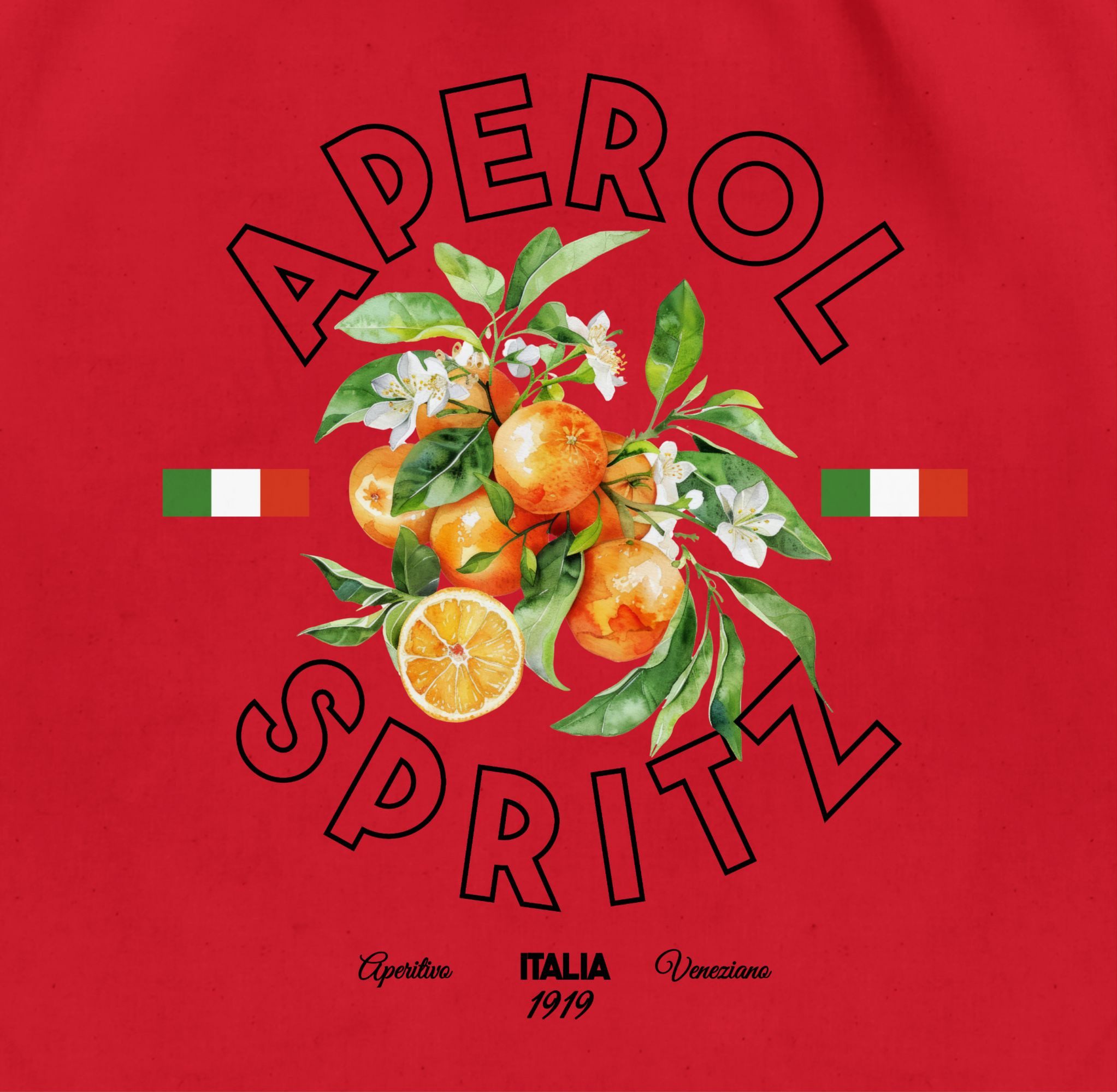 Shirtracer Turnbeutel Aperol Spritz Italia 1919, Aperol Merchandise, Aperol Accessoires, Party & Alkohol