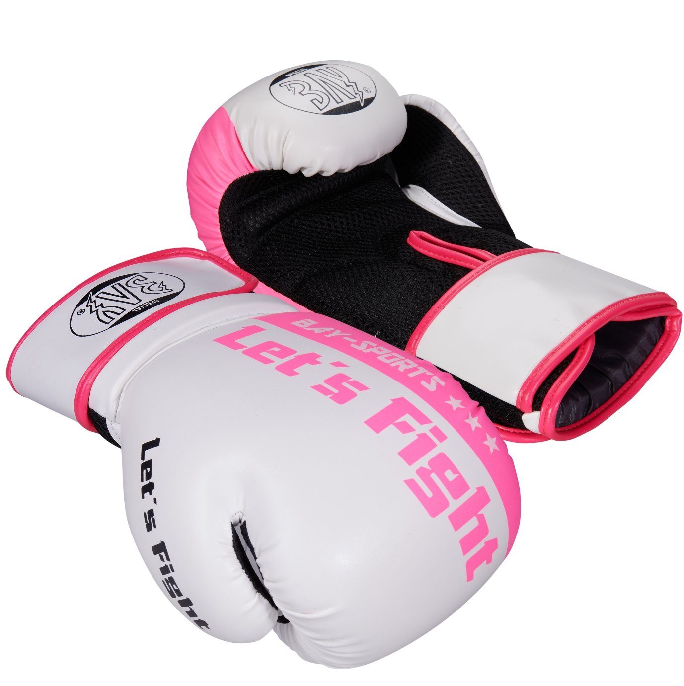 Mesh Fight Boxen Boxhandschuhe Kickboxe Box-Handschuhe pink BAY-Sports Lets