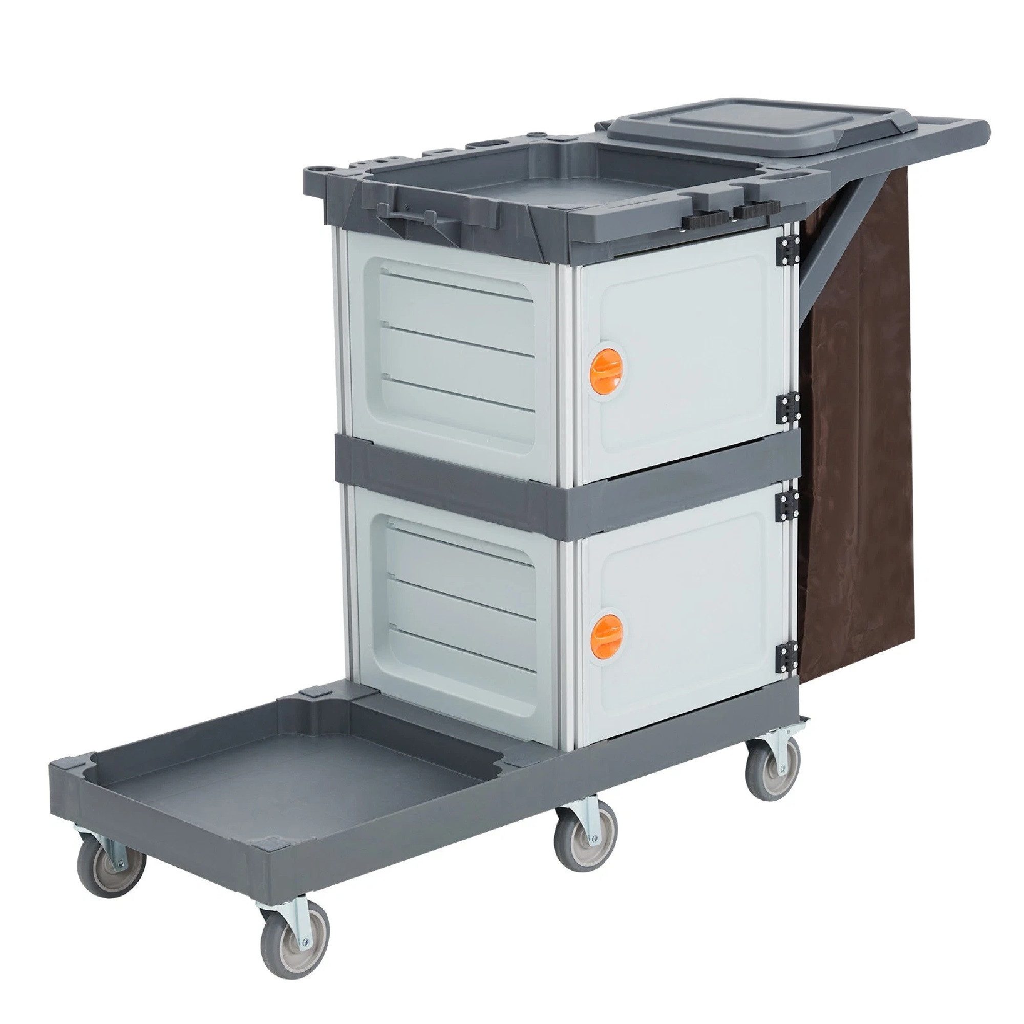 GarveeMore Тележки для уборки, (3-stufiger, 1-St., mit 30-Gallonen-Beutel), 200 lb Tragkraft
