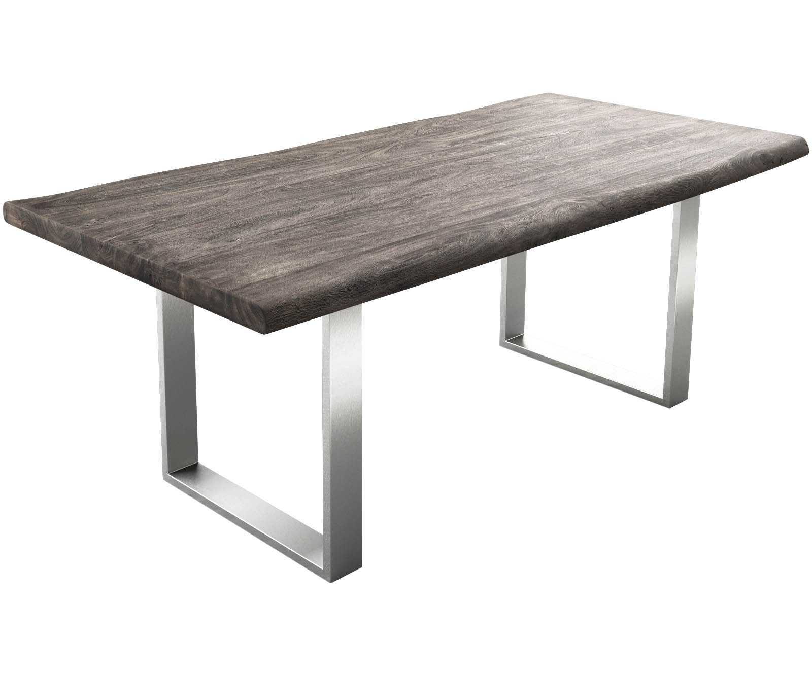 DELIFE Esstisch Edge, Akazie Platin 200x100 günstig online kaufen