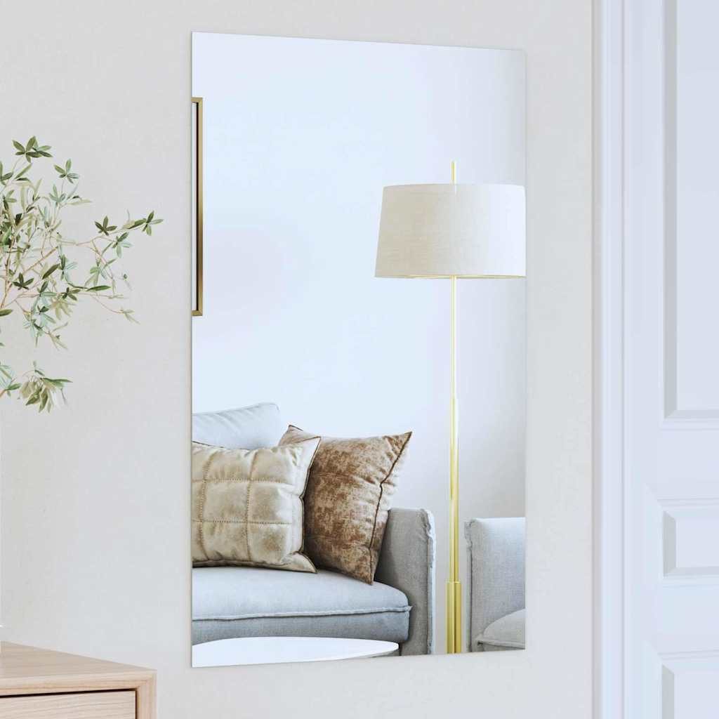 vidaXL Spiegel Wandspiegel Rechtwinklig 50 x 80 cm Gehärtetes Glas (1-St)