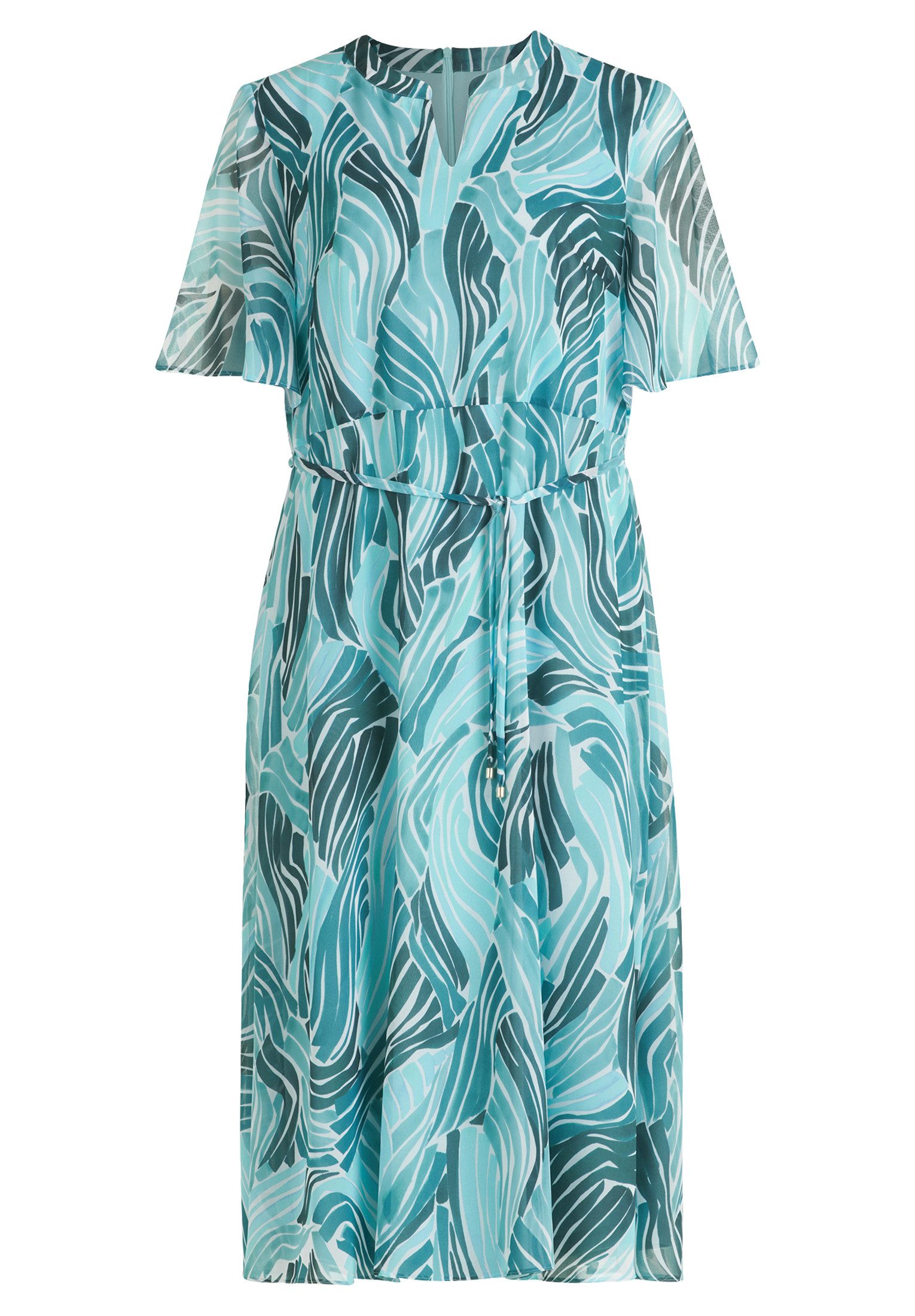 Betty&Co Chiffonkleid Damen mit Flügelärmeln Druck günstig online kaufen