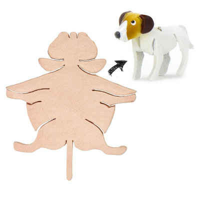 Monkimau Bastelfilz Jack Russell Terrier DIY Figur aus Leder