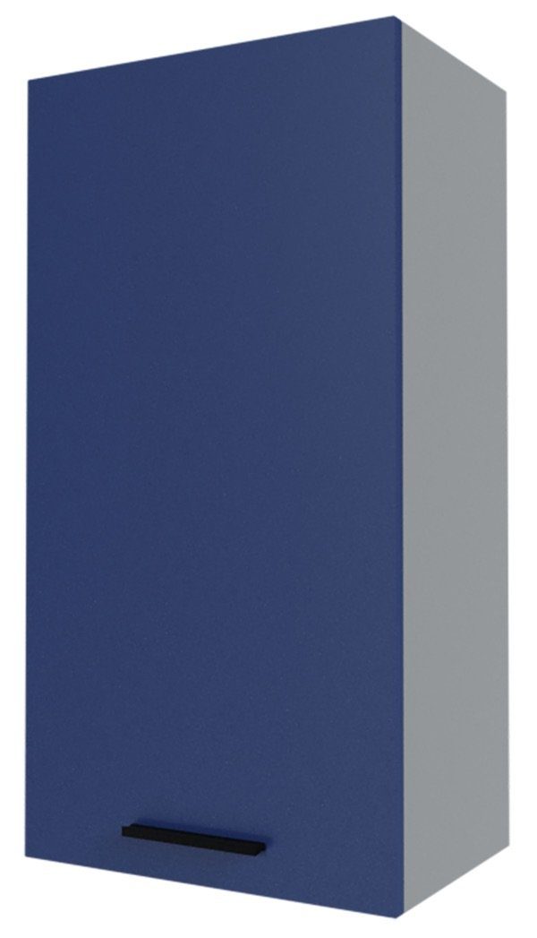 Feldmann-Wohnen Klapphängeschrank Bonn (Bonn, XL Hängeschrank) 50cm 1-türig Front- und Korpusfarbe wählbar marineblau matt | Hängeschränke