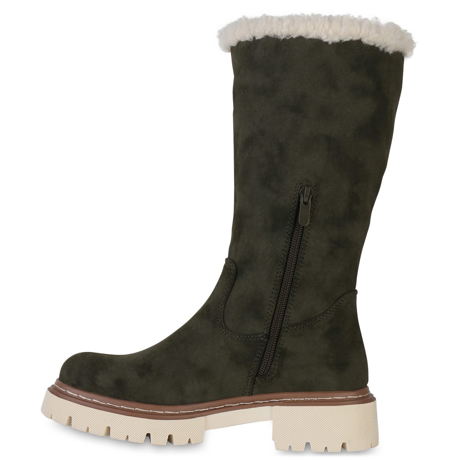 VAN HILL 840739 Winterstiefel Damen Leicht Gefütterte Winterstiefel Bequeme günstig online kaufen