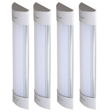 V-TAC LED Wandleuchte, LED-Leuchtmittel fest verbaut, LED Gewerbeleuchte Deckenleuchte Wandleuchte Lagerhalle 1200lm 4x