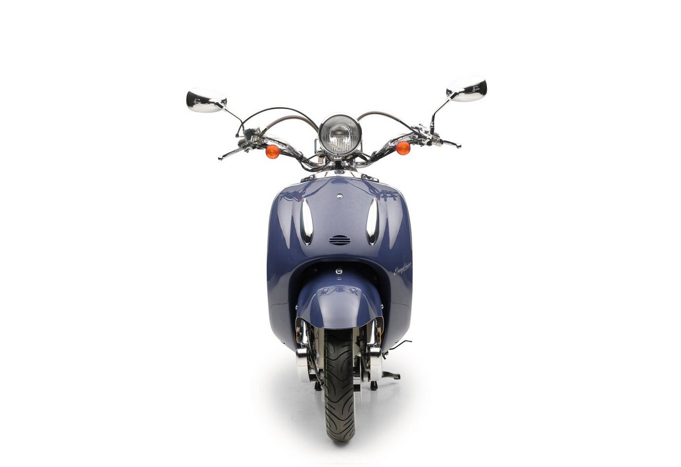 Thumbnail - Burnout Motorroller EasyCruiser Eco Dunkelblau, 50 ccm, 45 km/h, Euro 5, Unverwechselbares Retro Design, Moped mit USB L...