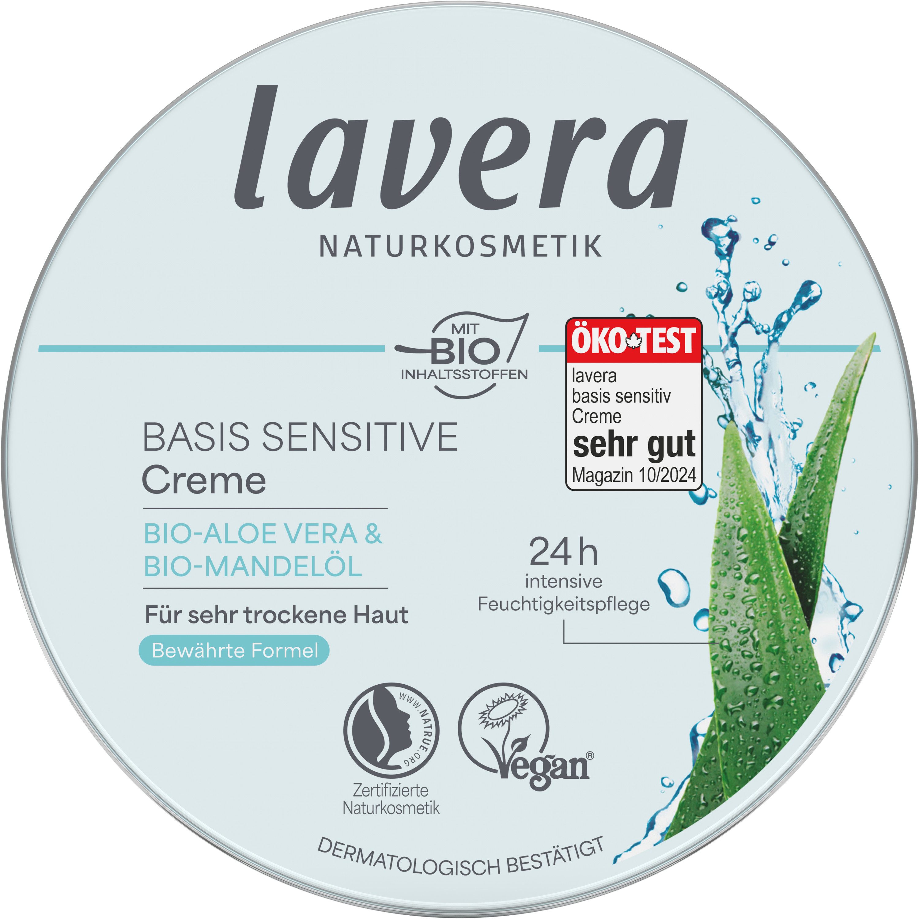 lavera Bodylotion basis sensitive Creme, 1-tlg.