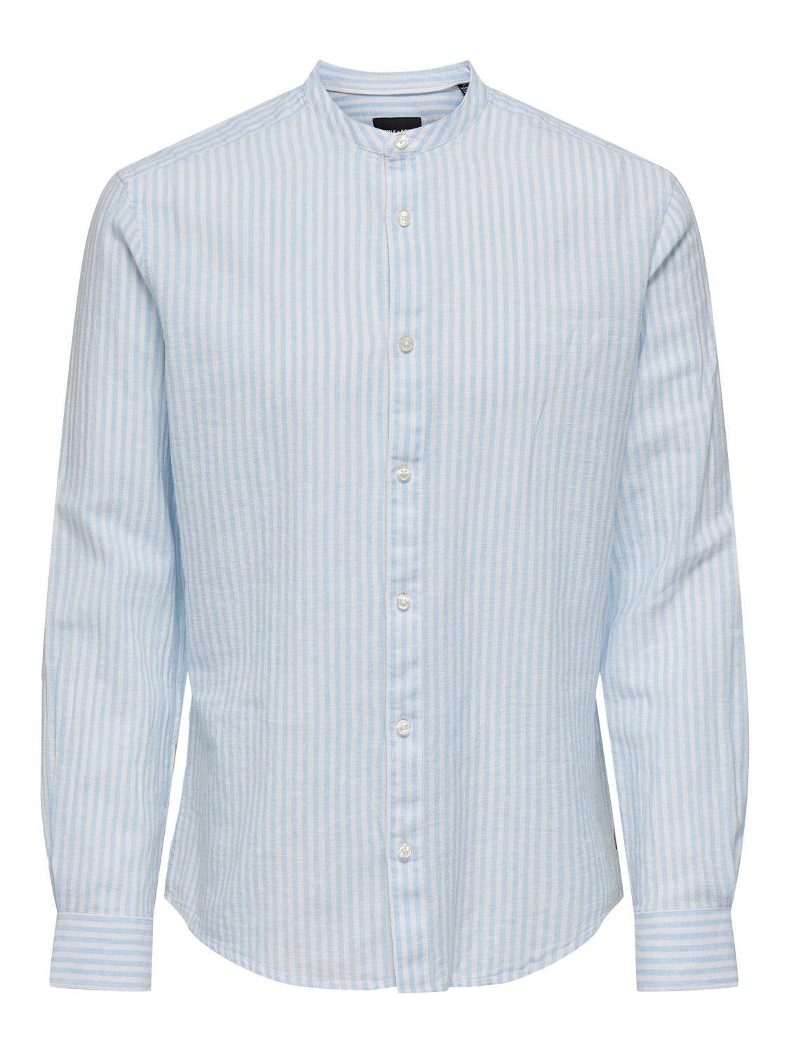 ONLY & SONS Langarmhemd Leichtes Leinen günstig online kaufen