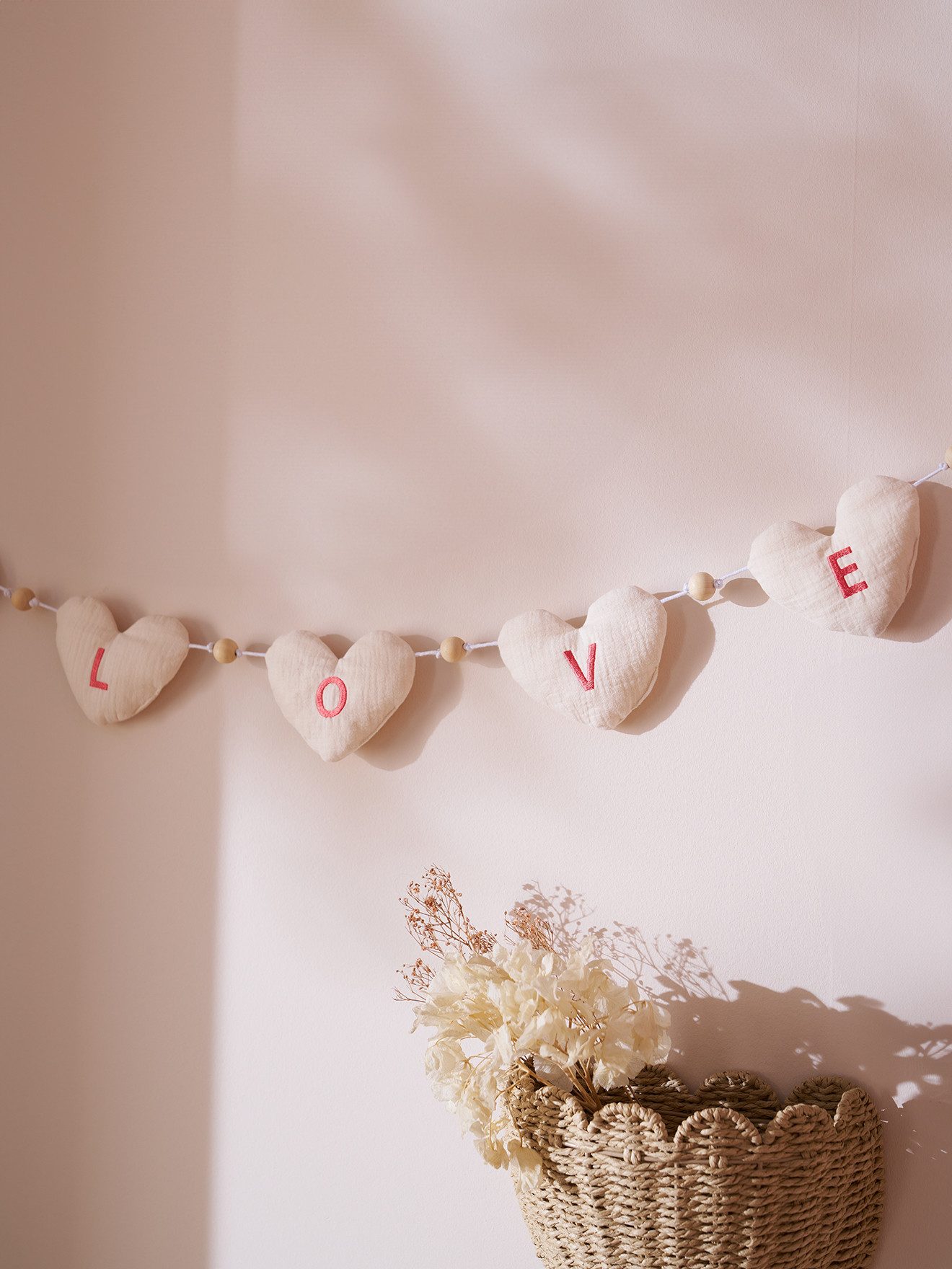vertbaudet Girlande Girlande HERZEN Kinderzimmer