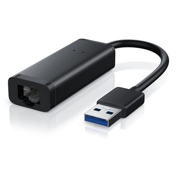 CSL Netzwerk-Adapter USB Typ A zu RJ-45 (Ethernet), USB 3.0 auf RJ45 Gigabit Netzwerkadapter, externe Netzwerkkarte