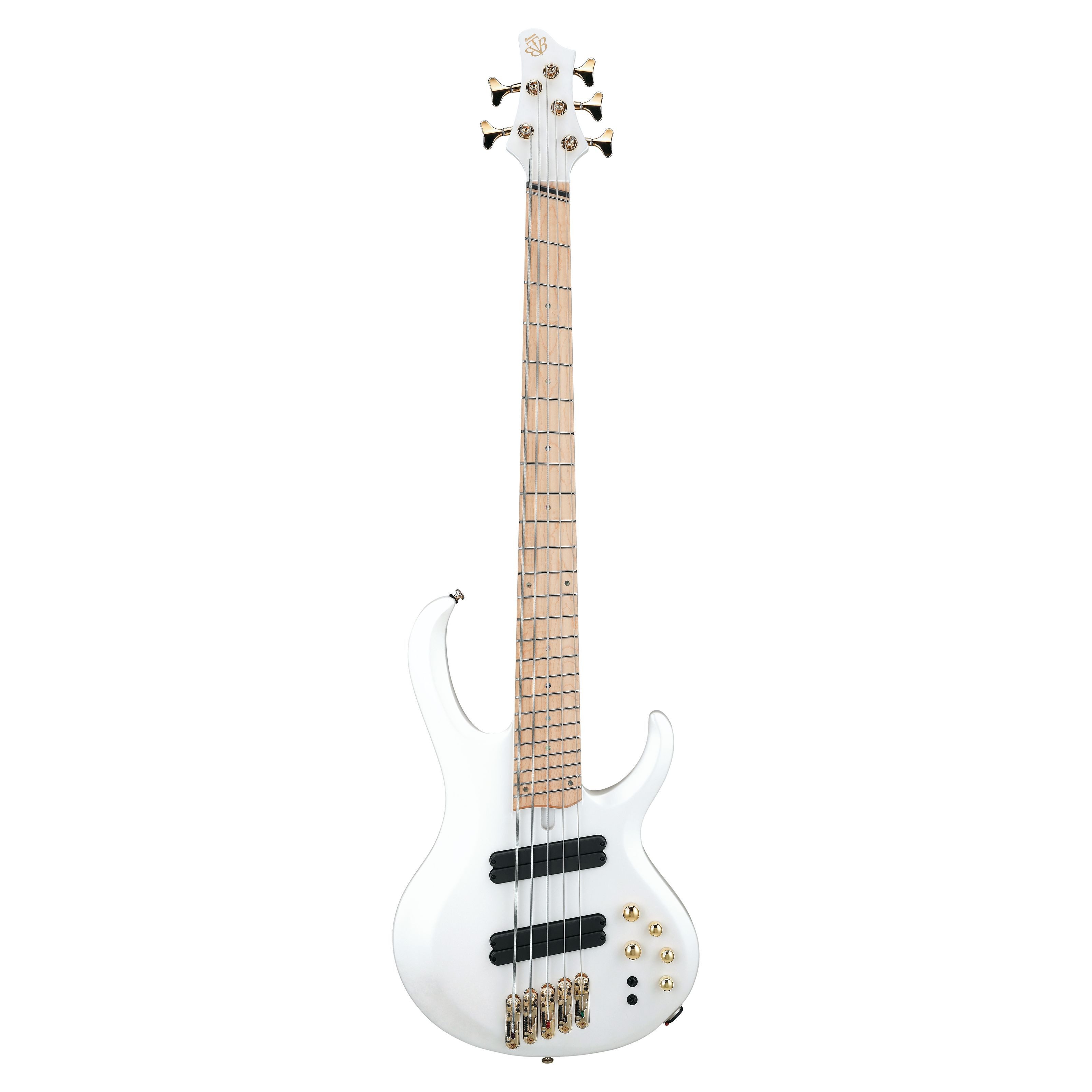 Ibanez E-Bass, E-Bässe, 5-Saiter E-Bässe, Bass Workshop BTB605MLM-PWM Pearl White Matte - E-Bass