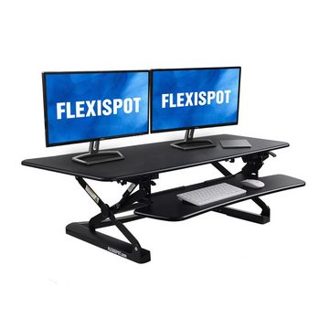 FLEXISPOT Computertisch M3B, Flexispot Sitz Steh Schreibtisch Stehpult Höhenverstellbarer Schreibtisch Schreibtischaufsatz (Breite: 119 cm, Farbe: Schwarz)