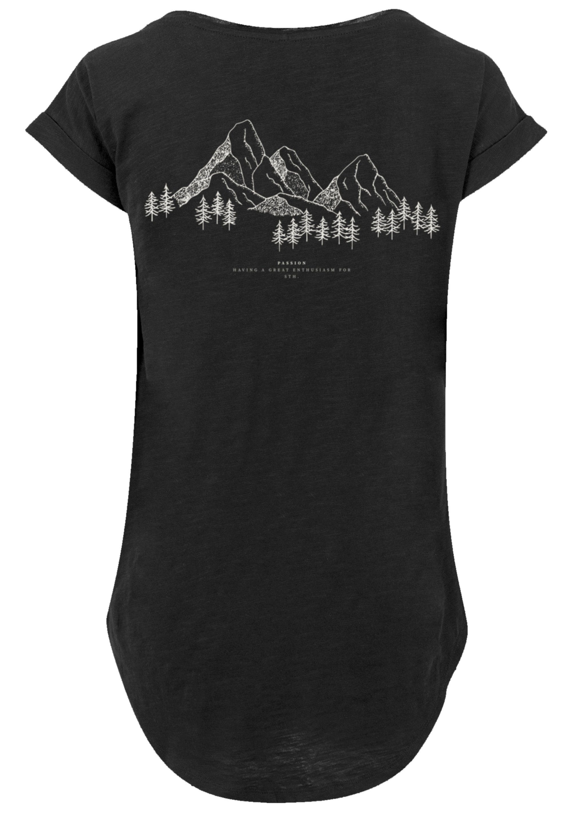 F4NT4STIC T-Shirt PLUS SIZE Mountain Berge Print, Sehr weicher  Baumwollstoff mit hohem Tragekomfort