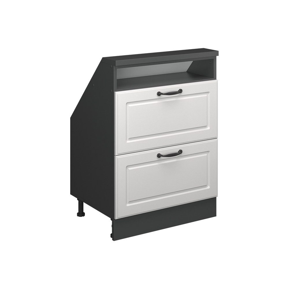 Vicco Unterschrank R-Line, Weiß Landhaus/Anthrazit, 60 günstig online kaufen