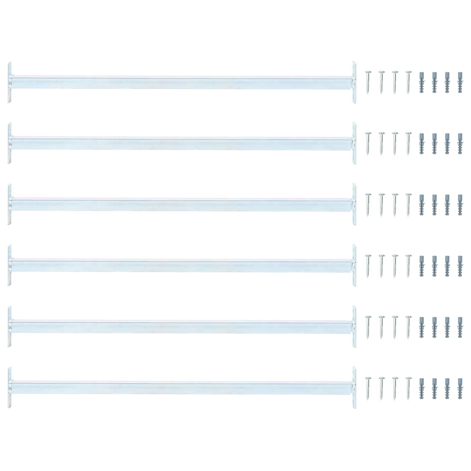 vidaXL Fenster Verstellbarer Fenster-Sicherheitsbalken 6 stk. 710 - 1200 mm, (6 St)