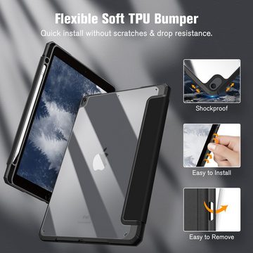 Fintie Tablet-Hülle Hybrid Hülle für iPad Air 2019 (3. Generation) / iPad Pro 10.5 2017 10,5 Zoll, [Eingebauter Stifthalter] Stoßfeste Abdeckung mit Klar Hartschalen