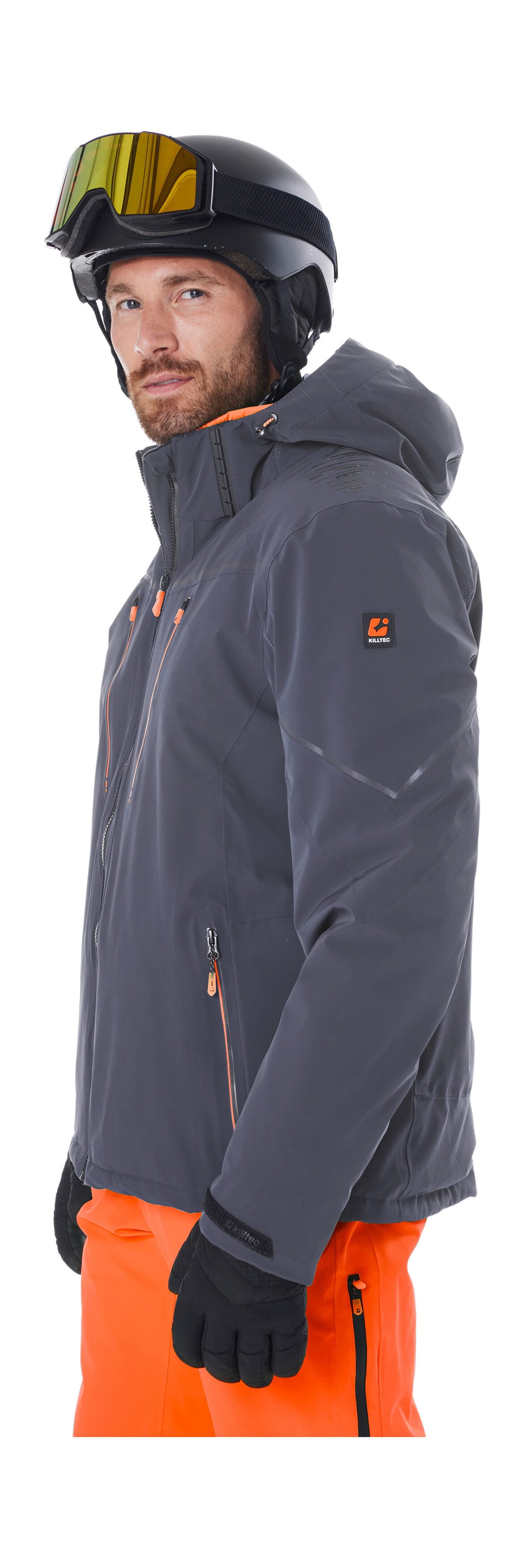 Killtec Skijacke KSW 50 MN SKI JCKT Herren Skijacke: wasserdicht, atmungsaktiv, 4-Wege-Stretch, Schneefang