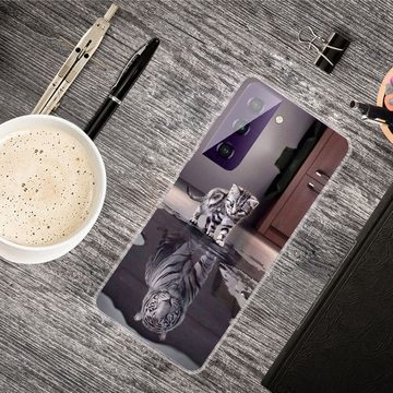 König Design Handyhülle Samsung Galaxy S21 Plus, Schutzhülle Case Cover Backcover Etuis Bumper