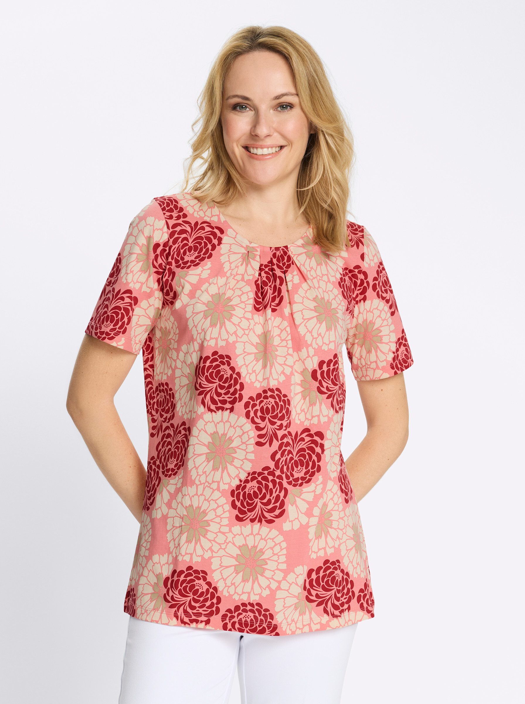 T-Shirt Longshirt Kurzarm